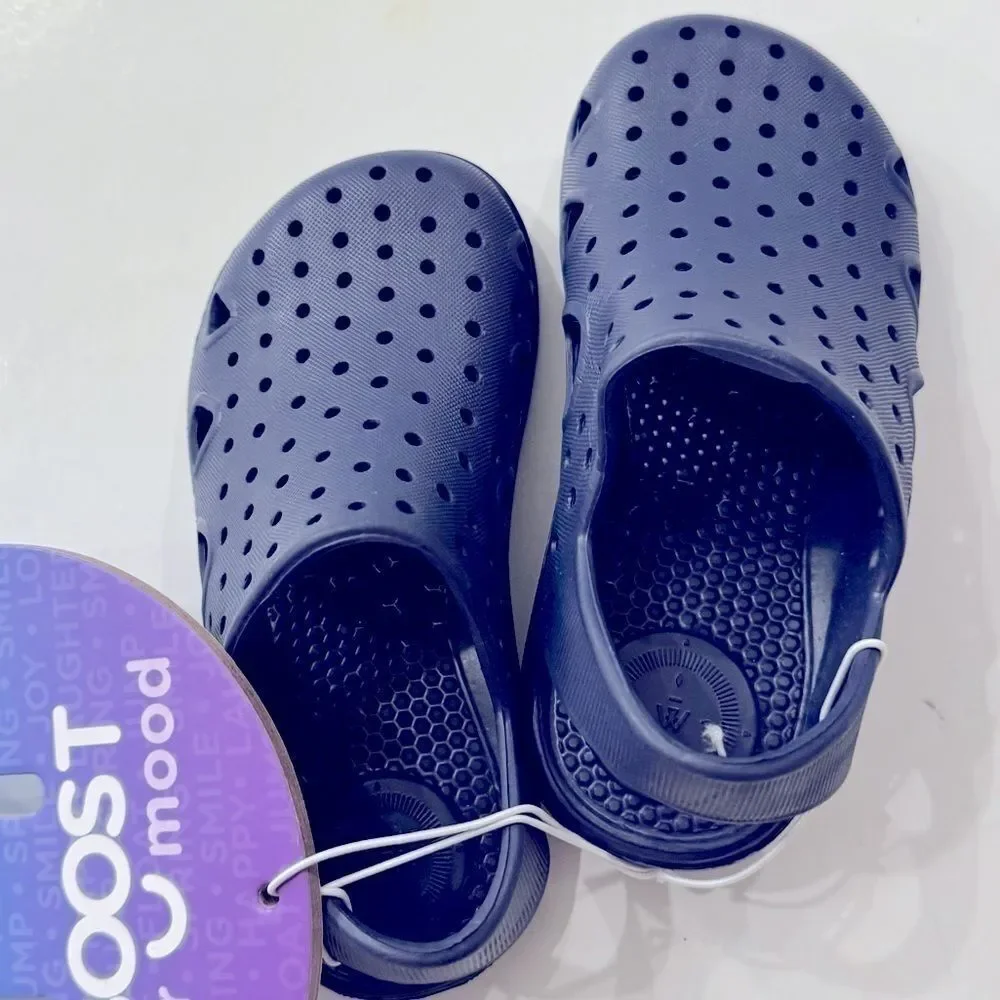 Totes Sol Bounce Toddler Clogs, Toddler Boy's,, Size: 7-8T, Blue washable shoes